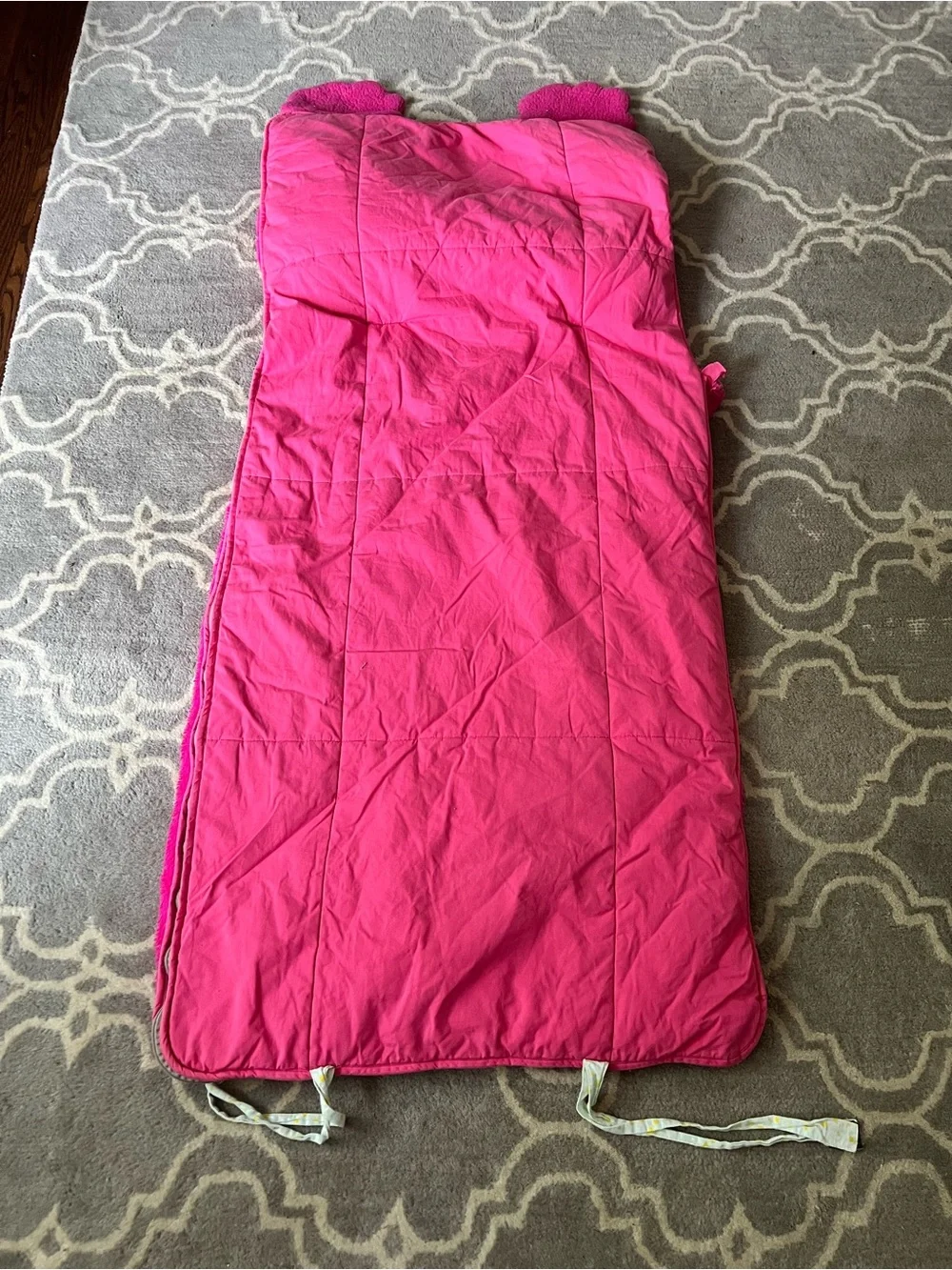 Sesame Street Abby Cadabby Pink Plush Kids Sleeping Bag from Land of Nod HTF